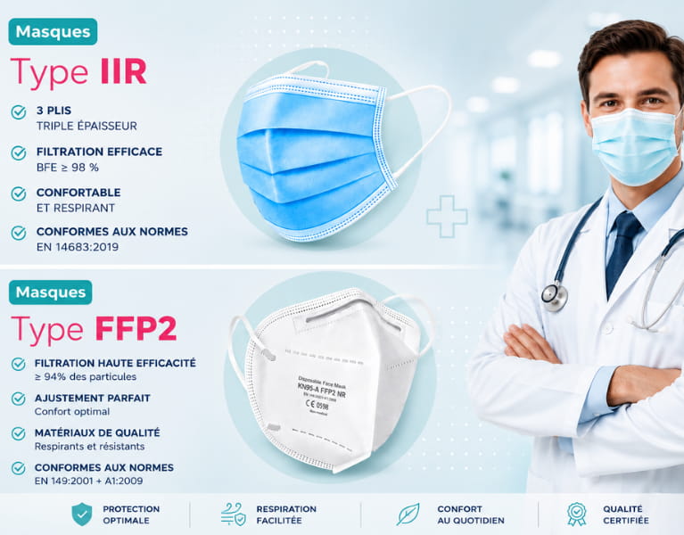 Masque ffp2&typeIIR